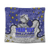 Canterbury-Bankstown Bulldogs Custom Tapestry - Team With Dot And Star Patterns For Tough Fan Tapestry