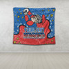 Newcastle Knights Custom Tapestry - Team With Dot And Star Patterns For Tough Fan Tapestry