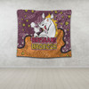Brisbane Broncos Custom Tapestry - Team With Dot And Star Patterns For Tough Fan Tapestry