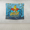Gold Coast Titans Custom Tapestry - Team With Dot And Star Patterns For Tough Fan Tapestry