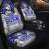 Canterbury-Bankstown Bulldogs Custom Car Seat Cover - Team With Dot And Star Patterns For Tough Fan Car Seat Cover