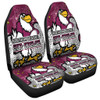 Manly Warringah Sea Eagles Car Seat Cover - Team With Dot And Star Patterns For Tough Fan Car Seat Cover