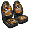 Wests Tigers Custom Car Seat Cover - Team With Dot And Star Patterns For Tough Fan Car Seat Cover