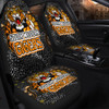 Wests Tigers Custom Car Seat Cover - Team With Dot And Star Patterns For Tough Fan Car Seat Cover