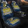 North Queensland Cowboys Custom Car Seat Cover - Team With Dot And Star Patterns For Tough Fan Car Seat Cover