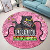 Penrith Panthers Custom Round Rug - Team With Dot And Star Patterns For Tough Fan Round Rug