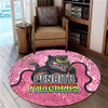 Penrith Panthers Custom Round Rug - Team With Dot And Star Patterns For Tough Fan Round Rug