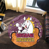 Brisbane Broncos Custom Round Rug - Team With Dot And Star Patterns For Tough Fan Round Rug