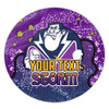 Melbourne Storm Custom Round Rug - Team With Dot And Star Patterns For Tough Fan Round Rug