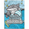 Cronulla-Sutherland Sharks Custom Area Rug - Team With Dot And Star Patterns For Tough Fan Area Rug