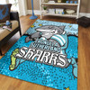 Cronulla-Sutherland Sharks Custom Area Rug - Team With Dot And Star Patterns For Tough Fan Area Rug