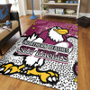 Manly Warringah Sea Eagles Area Rug - Team With Dot And Star Patterns For Tough Fan Area Rug