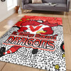 St. George Illawarra Dragons Custom Area Rug - Team With Dot And Star Patterns For Tough Fan Area Rug