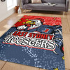 Sydney Roosters Custom Area Rug - Team With Dot And Star Patterns For Tough Fan Area Rug