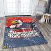 Sydney Roosters Custom Area Rug - Team With Dot And Star Patterns For Tough Fan Area Rug