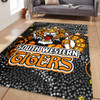 Wests Tigers Custom Area Rug - Team With Dot And Star Patterns For Tough Fan Area Rug