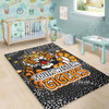 Wests Tigers Custom Area Rug - Team With Dot And Star Patterns For Tough Fan Area Rug