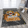 Wests Tigers Custom Area Rug - Team With Dot And Star Patterns For Tough Fan Area Rug