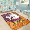 Brisbane Broncos Custom Area Rug - Team With Dot And Star Patterns For Tough Fan Area Rug