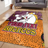 Brisbane Broncos Custom Area Rug - Team With Dot And Star Patterns For Tough Fan Area Rug