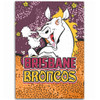 Brisbane Broncos Custom Area Rug - Team With Dot And Star Patterns For Tough Fan Area Rug