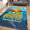 Gold Coast Titans Custom Area Rug - Team With Dot And Star Patterns For Tough Fan Area Rug