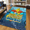 Gold Coast Titans Custom Area Rug - Team With Dot And Star Patterns For Tough Fan Area Rug