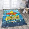 Gold Coast Titans Custom Area Rug - Team With Dot And Star Patterns For Tough Fan Area Rug
