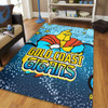 Gold Coast Titans Custom Area Rug - Team With Dot And Star Patterns For Tough Fan Area Rug