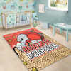 Redcliffe Dolphins Custom Area Rug - Team With Dot And Star Patterns For Tough Fan Area Rug