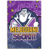 Melbourne Storm Custom Area Rug - Team With Dot And Star Patterns For Tough Fan Area Rug