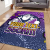 Melbourne Storm Custom Area Rug - Team With Dot And Star Patterns For Tough Fan Area Rug