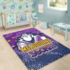 Melbourne Storm Custom Area Rug - Team With Dot And Star Patterns For Tough Fan Area Rug