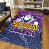 Melbourne Storm Custom Area Rug - Team With Dot And Star Patterns For Tough Fan Area Rug