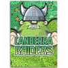 Canberra Raiders Custom Area Rug - Team With Dot And Star Patterns For Tough Fan Area Rug