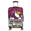 Manly Warringah Sea Eagles Luggage Cover - Team With Dot And Star Patterns For Tough Fan Luggage Cover