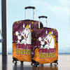 Brisbane Broncos Custom Luggage Cover - Team With Dot And Star Patterns For Tough Fan Luggage Cover