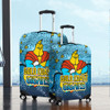 Gold Coast Titans Custom Luggage Cover - Team With Dot And Star Patterns For Tough Fan Luggage Cover