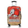 Redcliffe Dolphins Custom Luggage Cover - Team With Dot And Star Patterns For Tough Fan Luggage Cover