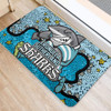 Cronulla-Sutherland Sharks Custom Doormat - Team With Dot And Star Patterns For Tough Fan Doormat