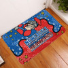 Newcastle Knights Custom Doormat - Team With Dot And Star Patterns For Tough Fan Doormat