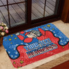 Newcastle Knights Custom Doormat - Team With Dot And Star Patterns For Tough Fan Doormat