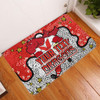 St. George Illawarra Dragons Custom Doormat - Team With Dot And Star Patterns For Tough Fan Doormat