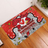 St. George Illawarra Dragons Custom Doormat - Team With Dot And Star Patterns For Tough Fan Doormat