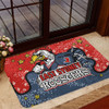 Sydney Roosters Custom Doormat - Team With Dot And Star Patterns For Tough Fan Doormat