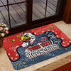 Sydney Roosters Custom Doormat - Team With Dot And Star Patterns For Tough Fan Doormat
