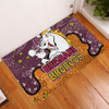 Brisbane Broncos Custom Doormat - Team With Dot And Star Patterns For Tough Fan Doormat