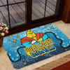 Gold Coast Titans Custom Doormat - Team With Dot And Star Patterns For Tough Fan Doormat