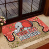 Redcliffe Dolphins Custom Doormat - Team With Dot And Star Patterns For Tough Fan Doormat