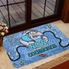 New South Wales Cockroaches Custom Doormat - Team With Dot And Star Patterns For Tough Fan Doormat